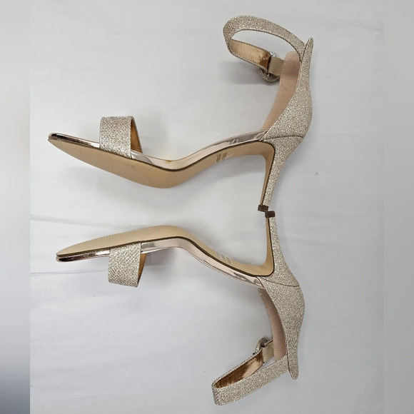 Shoeland High Heels Womens Sz 10 Ambrosia Rose Gold Sparkles Wedding Formal - Picture 6 of 11